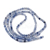 Natural Blue Aventurine Beads Strands G-M449-B01-2mm-3