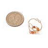 Natural Carnelian Cuff Rings RJEW-TA00206-03-3