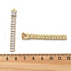 304 Stainless Steel Clear Cubic Zirconia Tassel Stud Earrings EJEW-Z094-01D-G02-5
