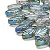 Electroplate Glass Beads Strands EGLA-B004-02A-FR03-3