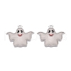 Halloween Theme Rack Plating Luminous Alloy Enamel Pendants ENAM-N056-238P-3