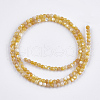 Yellow Shell Beads Strands SHEL-S274-93A-2