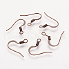 Brass French Earring Hooks X-KK-Q366-RC-NF-1
