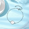 304 Stainless Steel Round Cabochon Setting Bracelets BJEW-JB11091-02-2