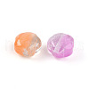 Two Tone Transparent Resin Beads RESI-N042-02A-2