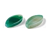 Natural Dyed & Heated Green Onyx Agate Pendants G-B030-10B-3
