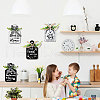 Wooden Pendant Decoration HJEW-WH0074-016-4