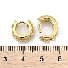 Brass Micro Pave Clear Cubic Zirconia Hoop Earrings EJEW-D311-102G-5