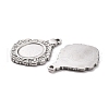 Non-Tarnish 304 Stainless Steel Pendants Cabochons Settings STAS-B024-53P-2