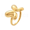 304 Stainless Steel Butterfly Cuff Rings RJEW-Q012-10G-4