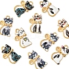 10Pcs Alloy Enamel Pendants ENAM-FS0001-83-3