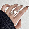 Wave Brass Adjustable Cuff Rings for Women FS-WG06C47-01-2