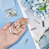 BENECREAT 20Pcs Natural Black Lip Shell Pendants BSHE-BC0001-18A-3