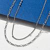 Brass Double Layer Necklaces NJEW-D302-53P-2