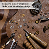 Gorgecraft 24 Sets Alloy D Ring Head Screwback Button PURS-GF0001-03-4