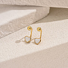 Stainless Steel Shell Heart Stud Earrings MS8339-2-1