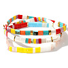 3Pcs 3 Colors Bohemian Style Glass Seed Beads Stretch Bracelets for Women ZT6734-5