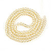 Baking Painted Transparent Glass Beads Strands DGLA-N011-6mm-02-2
