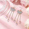 Zinc Alloy Enamel Chandelier Component Links EJEW-JE06315-1