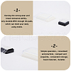 Gorgecraft 10Pcs 2 Styles Plastic Blank Ink Pads AJEW-GF0008-19-6