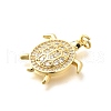 Brass Micro Pave Cubic Zirconia Pendants KK-Q040-02M-G-2