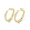 Rack Plating Brass Rectangle Pattern Huggie Hoop Earrings for Women EJEW-I277-06G-1