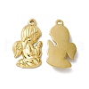 PVD Vacuum Plating 304 Stainless Steel Pendants STAS-G278-27G-1