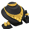 Flower Alloy Rhinestone Jewelry Sets FS-WG184E4-02-1