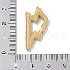 Rack Plating Brass Micro Pave Cubic Zirconia Twister Clasps KK-NH0002-15G-02-3