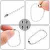 Eco-Friendly Iron Ball Chains with Connectors X-IFIN-F149-A05-4