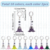 Flower Acrylic Pendant Locking Stitch Markers HJEW-SC00067-2