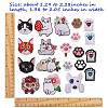 20Pcs 20 Style Computerized Embroidery Cloth Iron on/Sew on Patches DIY-SZ0006-59-2