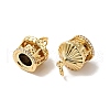 Rack Plating Brass Micro Pave Clear Cubic Zirconia Pendants KK-H431-01G-3