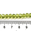 Transparent Baking Paint Glass Beads Strands DGLA-A034-T6mm-D05-4