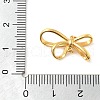 925 Sterling Silver Bowknot Connector Charms STER-S013-01G-3