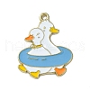 Light Gold Tone Alloy Enamel Pendants ENAM-C013-01B-1