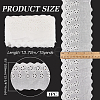 15 Yards Cotton Embroidery Hollow Flower Lace Trim OCOR-WH0003-045A-2