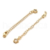 Brass Curb Chain Extender KK-D093-01G-2