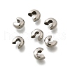 304 Stainless Steel Crimp Beads Covers STAS-P239-34P-05-1