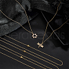 Unicraftale PVD Vacuum Plating 304 Stainless Steel Cable Chain Necklaces NJEW-UN0001-45G-3