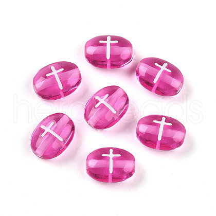 Transparent Acrylic Beads TACR-T028-50-1