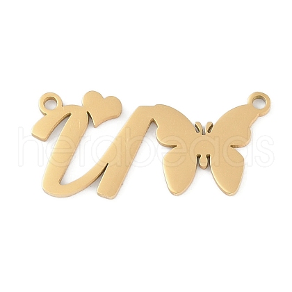 304 Stainless Steel Pendants STAS-L279-002G-U-1