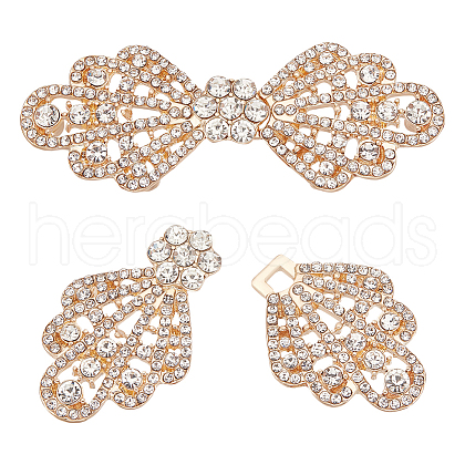 BENECREAT 2Sets Alloy Interlocking Clasps FIND-BC0013-45A-1