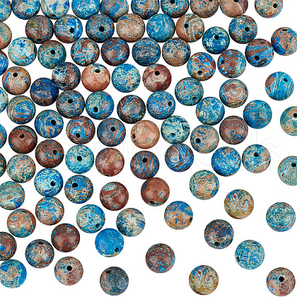 Olycraft 2 Strands Natural Wave Jasper Beads Strands G-OC0004-96-1