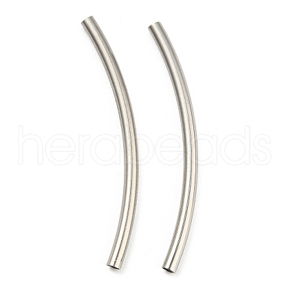 Non-Tarnish 304 Stainless Steel Tube Beads STAS-B047-27M-P-1