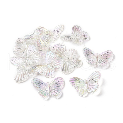 UV Plating Acrylic Rainbow Iridescent Pendants OACR-C003-07-1