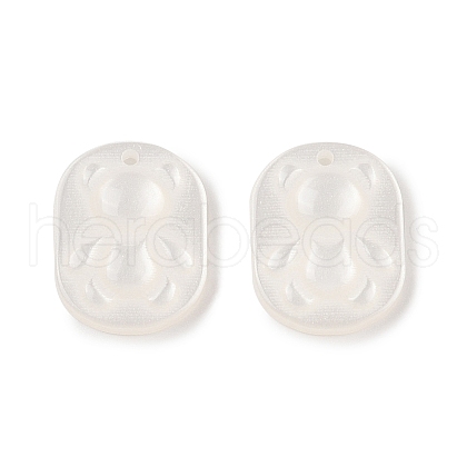 Transparent Resin Pendants CRES-I036-06-1