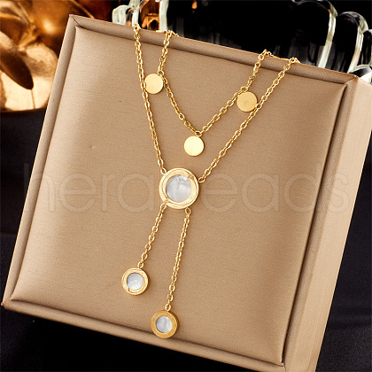 304 Stainless Steel Cubic Zirconia Pendant Necklaces FS-WG8DFC4-08-1