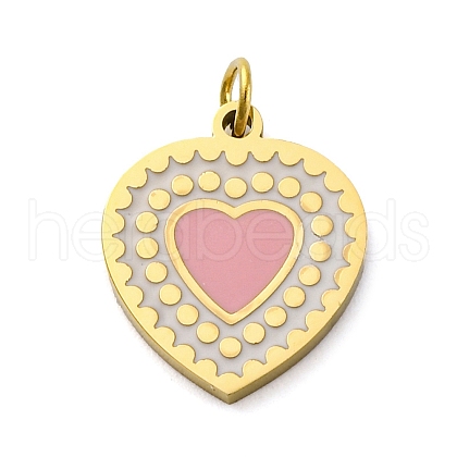 304 Stainless Steel Enamel Charms STAS-E550-47G-1