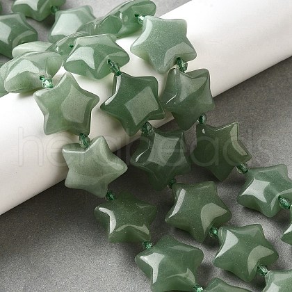 Natural Green Aventurine Beads Strands G-U023-C01-02-1